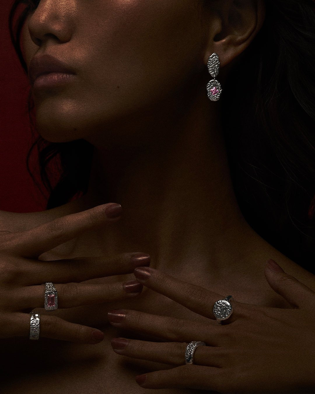 Drops Stellar - Pink - Earrings - ARYKAI