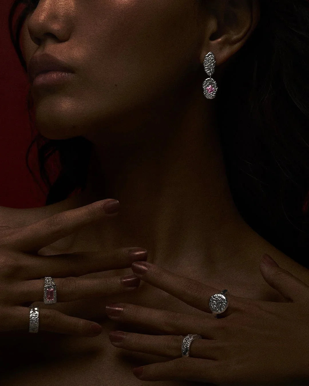 Drops Stellar - Pink - Earrings - ARYKAI