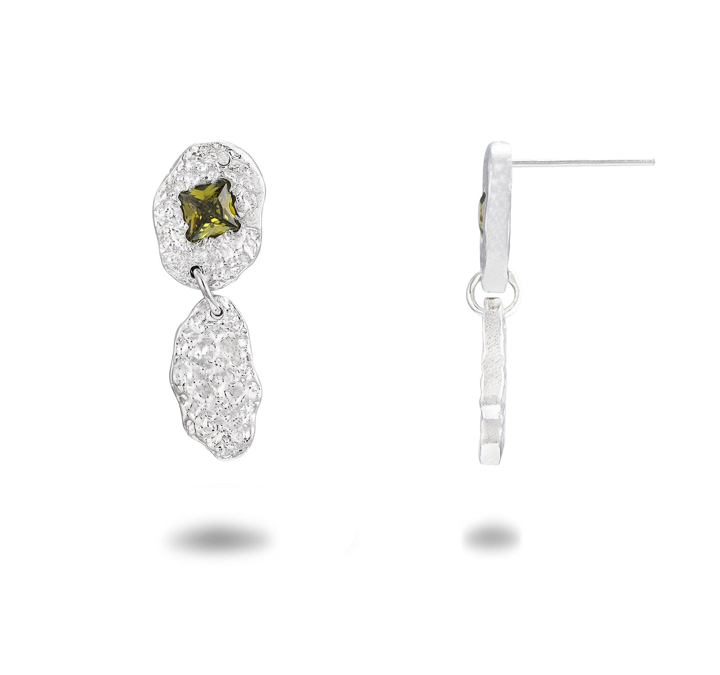 Mirrored Stellar - Green - Earrings - ARYKAI